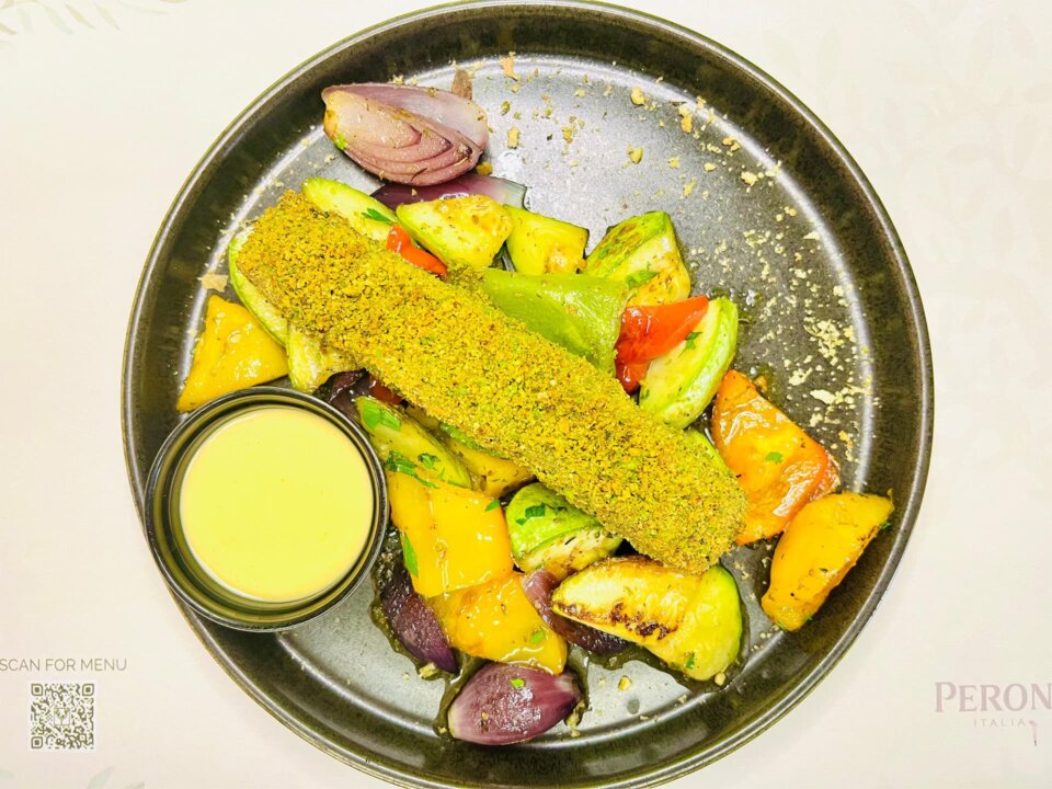 Filé de somon în crustă.